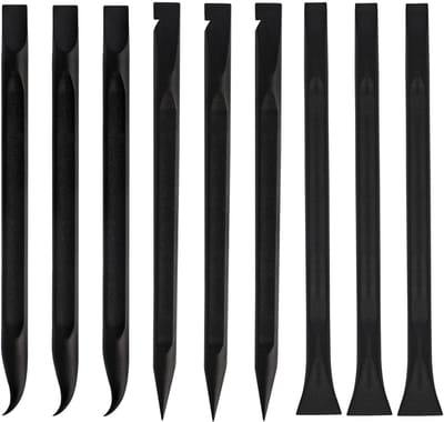 Dailygoods- Schraper 9 Stuks - Plastic Schraper - Niet-krassende Schraper - Multifunctionele Schrapers - Verwijderen van Etiketten - 14,6 cm Lengte - Etiketverwijderaar