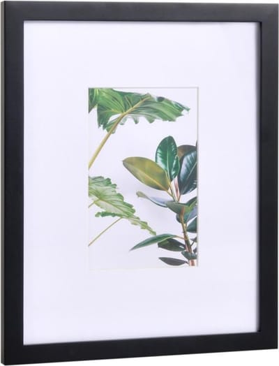 XLBoom Vitro Fotolijst 10 x 15 cm - Fotokader voor ophangen fotoformaat 10x15cm - Zwart hout - Afmetingen kader 27.5 x 22.5 x 2.1 cm