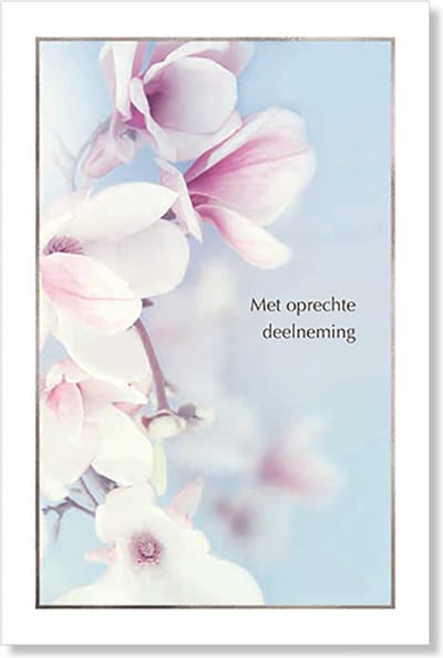 MGPcards - 6 Luxe dubbele wenskaarten - Deelneming - Foliedruk - FSC-keurmerk - 11,5 x 17 cm