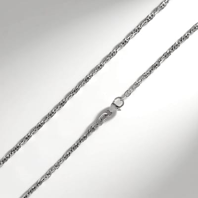 Cavill - Zilveren Ketting - 925 Sterling Zilver - Singapore Design - Elegant - 45 cm - Luxe Sieraad - Dames Ketting