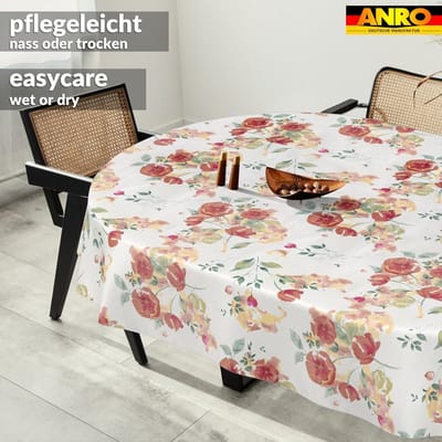 Dailygoods- Tafelkleed Afwasbaar - Tafelkleed Buiten - Tafelzeil Ovaal 180 x 140 cm - Waterafstotend - Onderhoudsvriendelijk - Lotuseffect