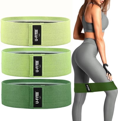 U Fit One Resistance band set - Weerstandsbanden - Booty Band - Yoga&Pilates - Fitness Elastiek set- Stretch band - Thuis sporten - Home Gym