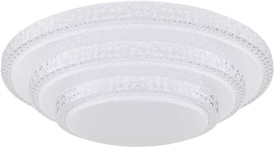 Dimbare plafondlamp met afstandsbediening, Slimme LED plafondlamp, app stembediening, nachtlamp functie, 30W 2300lm warm wit - koel wit, DxH 49,5 x 13 cm