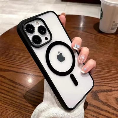 For Magsafe Magnetic Wireless Charging Case For iPhone 16 15 14 13 12 11 Pro Max 16 Plus 12 13 Mini 16e Hard Acrylic Clear Cover For iPhone 13mini
