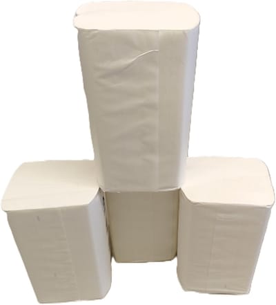 Papieren Handdoeken - Vouwdoeken Keukenrol - Hygiënisch Droge Handen - 2-laags Pure Cellulose - 22 x 21 cm