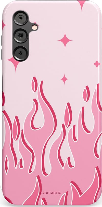 Casetastic Hoesje Geschikt voor Samsung A14 (5G/4G) - Stijlvolle Beschermende Duo-layer Case - Twinkelvuur