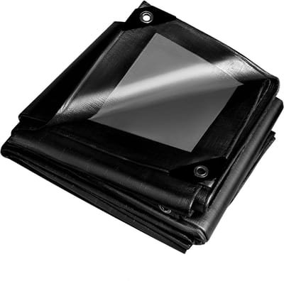 Dailygoods- Afdekzeil Waterdicht 260 g/m² - Multifunctioneel Zeil - Scheurvast - UV-bestendig - Aluminium Ogen - Hoekversterking - Dekzeil