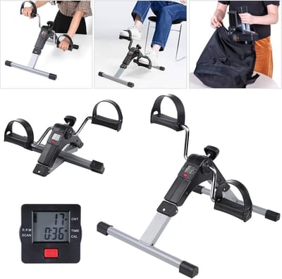 Thijox - Minibike Hometrainer - Bewegingstrainer, Pedaaltrainer voor Armen en Benen, Fitnessapparaat met LCD-monitor, Instelbare Weerstand, Thuisfiets