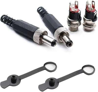 Dailygoody - Runcci-Yun Set van 2 Dc 12V 5.5mm x 2.1mm Male Female