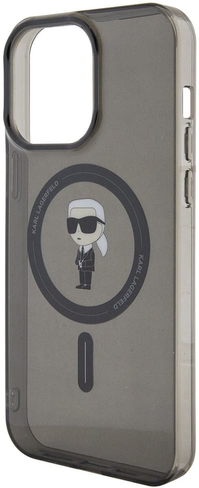Karl Lagerfeld KLHMP15XHFCKNOK iPhone 15 Pro Max 6.7" black/black hardcase IML Ikonik MagSafe