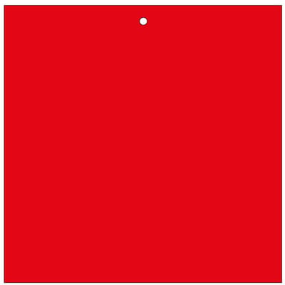 Markeringsplaatje rood, beschrijfbaar, 100 stuks 200 x 200 mm