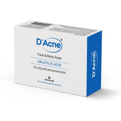 D'Acne Zeep | Reguleert Overmatig Talg | Lichaams- & Gezichtszepen Voor Acne-Gevoelige En Vette Huid | Vermindert Ontsteking En Pijnlijke Rode Bultjes | Huid Voelt Zacht & white