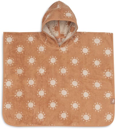 Jollein Badponcho - 100% Badstof - 1-2 jaar - Jacquard - Sun Reversible