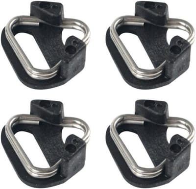 Camera Ringen - Adapter Gespen - Camera Bevestiging - Roestvrij Staal - 4 Stuks - Zwart