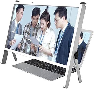 Scherm Vergrootglas - Laptop Versterker - Comfortabel Lezen - 3x Ultrahelder - 21 Inch - Houtkleur
