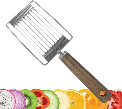 Keuken Snijmachine - Groente Fruit Snijder - Snel Ingrediënten Snijden - Gladde RVS Bladen - 25x25x8.5 cm - Willekeurig