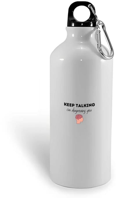 Hacebo® - keep talking I am diagnosing you waterfles - dokters - patiënten - mensen testen - collega's - werknemers - verjaardagscadeau - verjaardag - cadeau - afscheidscadeau - geschenk - leuke cadeau - kado - gift - water fles - 400ML