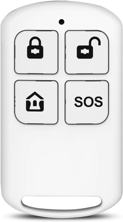 Beveiligingssleutelhanger - Afstandsbediening - Alarm bedienen - Eenvoudige bediening - 3x2x2 cm