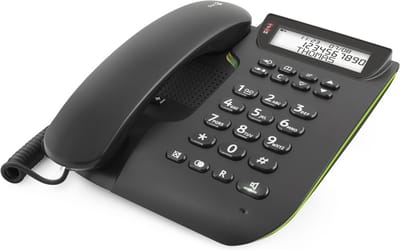 DORO 3000 analoge telefoon - Headset-aansluiting - 30 dB versterking - met lichtnet-adapter