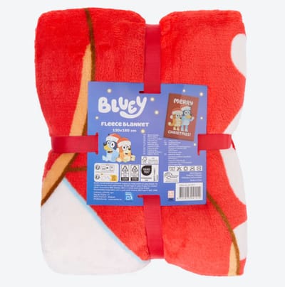 Bluey fleece plaid, Fleece deken, bluey, Dekentje, Plaid
