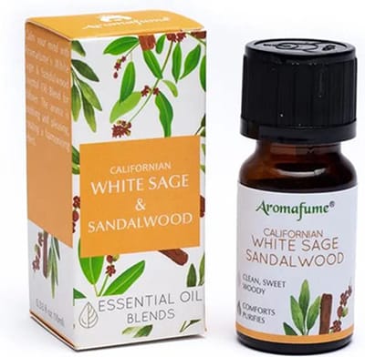 Aromafume - witte salie met sandelhout - olie - californian white sage - sandalwood - 10ml