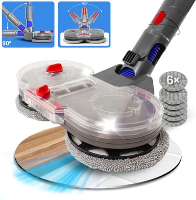 Elektrisch Dweilaccessoire - Voor Dyson V11 V10 V8 V7 V15 Stofzuiger - Droge En Natte Dweilkop - Elektrische Dweilkop