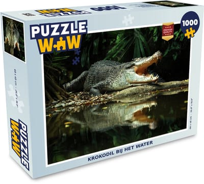 Puzzel Krokodil - Reptielen - Water - Legpuzzel - Puzzel 1000 stukjes volwassenen