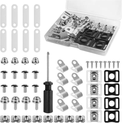 Helm Reparatiekit - Vervangingsonderdelen Set - Sportuitrusting Onderhoud - 57 Delige Kit - Universeel - Metaal