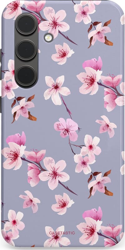 Casetastic Hoesje Geschikt voor Samsung S24 - Stijlvolle Beschermende Duo-layer Case - Bloemsem Bries