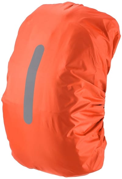 Dailygoods - M METERXITY Waterdichte rugzak regenhoes, 75L-85L waterdichte rugzakhoes, tas regenhoes met verticale reflecterende riem voor wandelen/fietsen/kamperen/outdoor reizen [oranje]