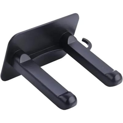 Support de Support pour Sèche-Cheveux Économisant de l'Espace Sans Perçage Mural Rangement pour Sèche-Cheveux Support pour Dysons Organisateur de Salle de Bain noir