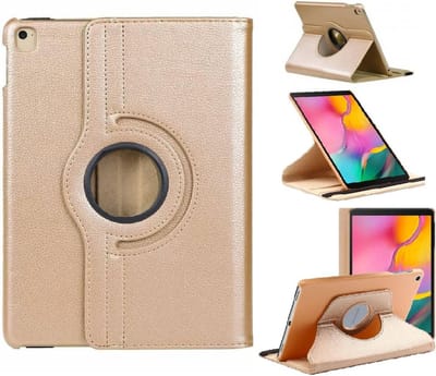 Hoesje Geschikt Voor Samsung Galaxy Tab A 10.1 hoes Goud - Galaxy Tab A 2019 hoes draaibare cover Hoesje voor de Hoesje Geschikt Voor Samsung Galaxy Tablet A 10.1