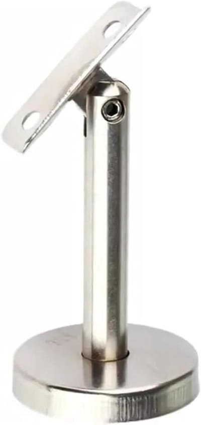 Leuningbeugels - Trapsteunen - Veilige Trappen - Verstelbare Montage - Hoog 60mm - Zilver