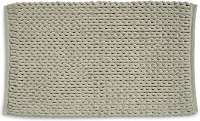 Badkamer Vloerkleed, Badmat, 120 x 70 cm, Taupe, Gerecycled Polyester, Katoen - Kela | Masha