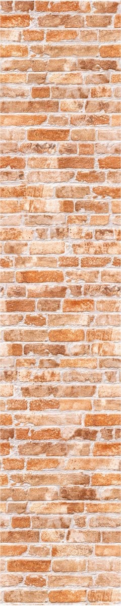 Voorgelijmd vliesbehang - ORANJE BAKSTENEN - 1 rol van 300x60cm