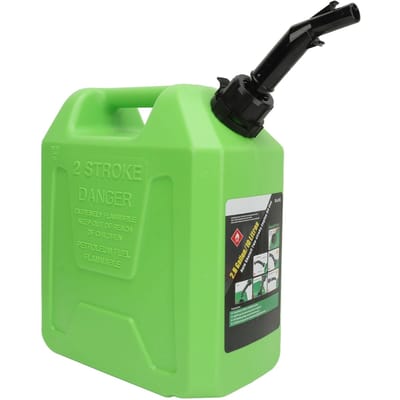 10L Brandolie Opslagtank Statisch Vrij Schokbestendig Automatische Uitschakeling Veilig Draagbare Benzinetank voor Camper Camper SUV Speedboot groen