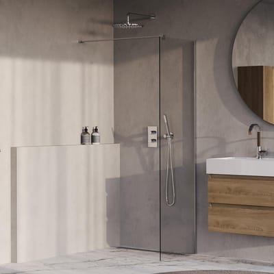 Brauer Oblivion - Inloopdouche - Helder Glas - 60 x 200 cm - incl. Glascoating - Chroom