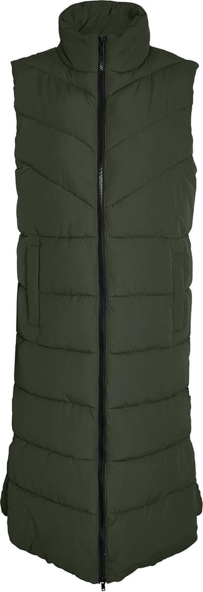 Noisy May Dalcon X-Long Gilet Dames Bodywarmer - groen - XS