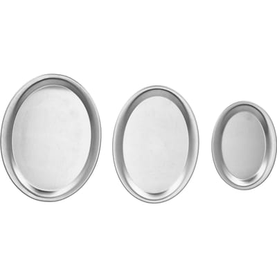 3 stuks RVS Dessertdienblad Spiegelpolijstproces Snack Sieraden DisplaydienbladZilver zilver