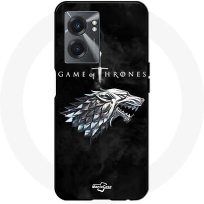 Coque - Maniacase - Realme V23 - Game Of Thrones House Stark - Souple - Noir