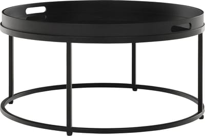 MUST Living Salontafel Golden Fiber rond jute 75x75x37 cm