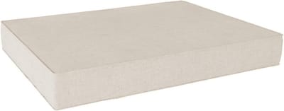 Pallet Kussen - Zitkussen Rugleuning - Tuinmeubelen - Koudschuim Vlokken Vulling - 120x60x15cm - Creme
