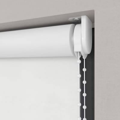 Dutchblinds Rolgordijn - verduisterend - Wit - 70x190cm - Raamdecoratie op maat