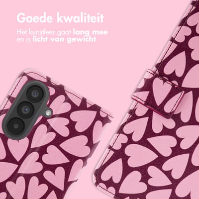 imoshion Hoesje - Geschikt voor Samsung Galaxy A57 (5G) - Design Bookcase smartphone - Hearty Blush