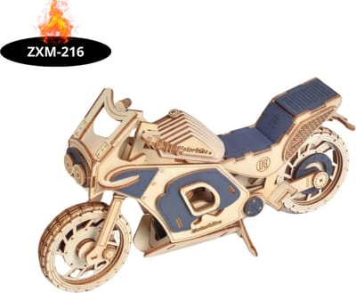 Livano Bouwpakket Hout - Kinderen - Volwassenen - Bouwpakketten Volwassenen - Boot - Houten Puzzel - 3D - Motorfiets