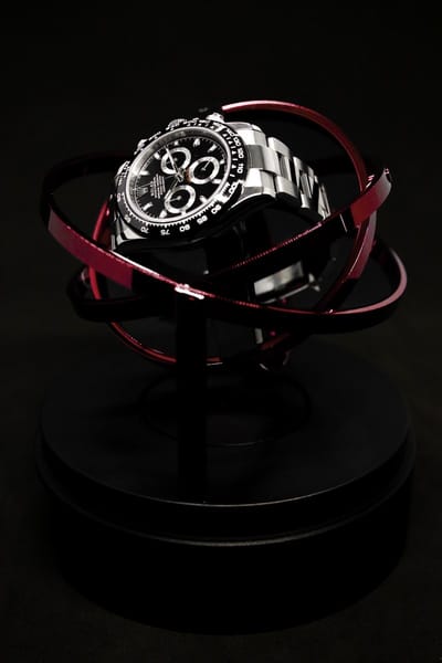 Elbrus Horology - Rood - Limited Edition 200 stuks - Oplaadbare batterij - Tourbillon Horloge Opwinder - Gyrowinder Orbit Watch Winder