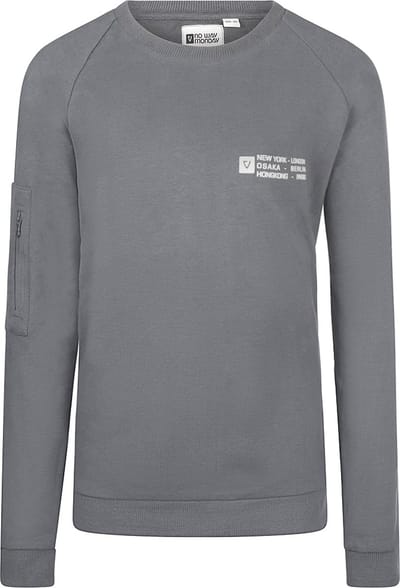No Way Monday - Jongens Sweater - Dark Grey - Maat 98