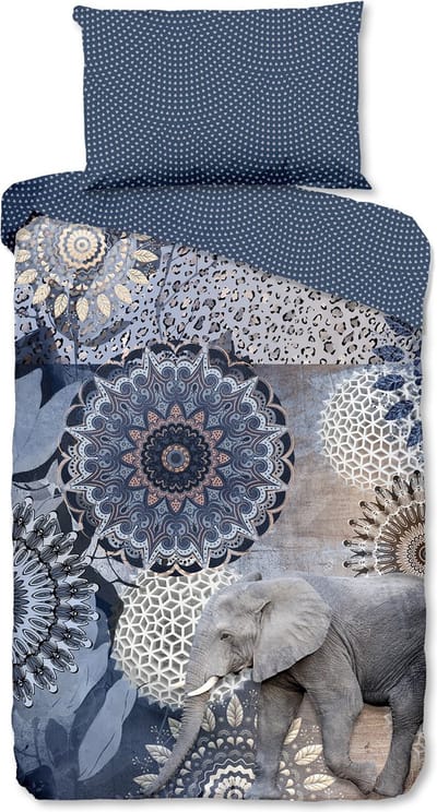 Flanellen Dekbedovertrek - 140x220cm - Tweepersoons - Inclusief Kussenslopen - 100% Flanel Katoen - Ice Blauw