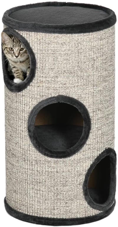 Krabton voor katten - Kattenhuis - Voor buiten - Hok - Kooi - Bench - Ren - duurzaam - Lichtgrijs