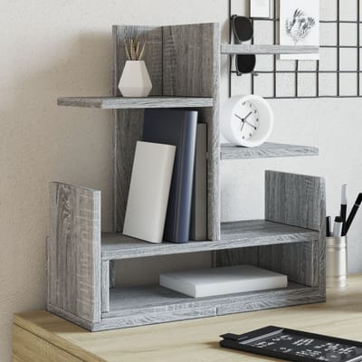 vidaXL - Bureau - organiser - 49x20x52,5 - cm - bewerkt - hout - grijs - sonoma - eiken